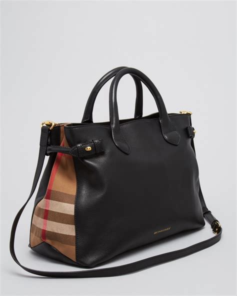 burberry medium banner black|Burberry banner bag large.